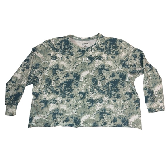 Women’s Under Armour Camo Cropped Long Sleeve‎ size 3X - Picture 1 of 7